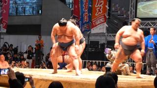 ニコニコ超会議３で超これより三役、新横綱鶴竜も！（2014年4月26日 Sumo Tour in Makuhari messe）