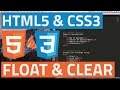 HTML5 and CSS3 beginner tutorial 24 - Float and Clear