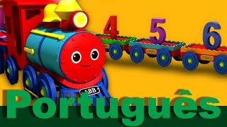 A canção do trem com os números de 1 a 20 | canções infantis | LittleBabyBum