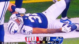 JOSH BUTLER BRUTAL KNEE INJURY: (SCREAMING IN PAIN) GIANTS VS. COWBOYS | NFL | NOVEMBER 28, 2024