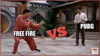PUBG vs FREE FIRE full fight Meme #PUBGALWAYSKING