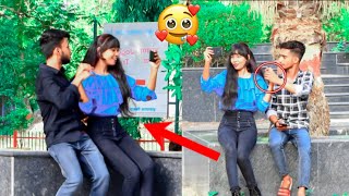 Taking Selfie 😂With Cute 😍 Boy's Prank || Amazing Reactions || Allhabadi Chori