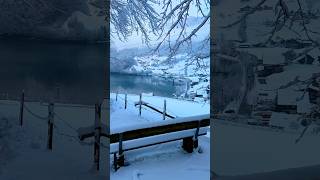 WINTER ❄️ in SWITZERLAND 🇨🇭 #lungern#lwinter#ambience#switzerland#mountains#snow#blog#vlog#shorts