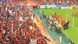 2024年J1リーグ第34節名古屋vs札幌戦終了後 ランゲラック セレモニー後の場内一周 ゴール裏から退場まで　4K 60fps HDR