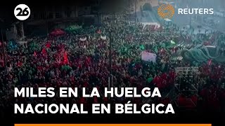 Decenas de miles de personas se manifiestan en huelga nacional en Bélgica | #Reuters