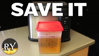 How I Filter and Store Turkey Fryer Oil For Multiple Uses