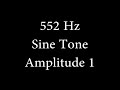 552 hz sine tone amplitude 1