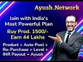 Ayush Network Full Business Plan In Tamil | Best MLM Plan of 2023 | Welcome State Promoters Tamil