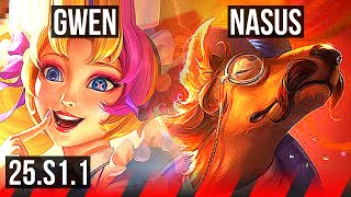 GWEN vs NASUS (TOP) | KR Grandmaster | 25.S1.1