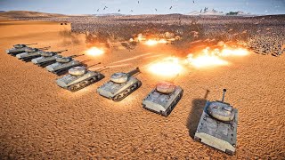 8 SUPER TANKS SLAUGHTER 4,000,000 ZOMBIES  - Ultimate Epic Battle Simulator 2 | UEBS 2