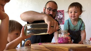 Dylan Makes Organic Ink from Fallen Rose Petals - Ink Naturally with Dylan Sara