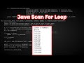 Java Scan For Loop Ali