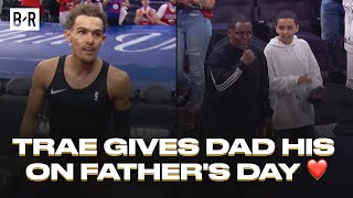Trae Young Gifts His Dad His Game-Winning Jersey On Father's Day After Beating 76ers