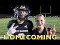 HIGH SCHOOL HOMECOMING FOOTBALL GAME 🏈 FIRST TIME PLAYING AND CHEERING!