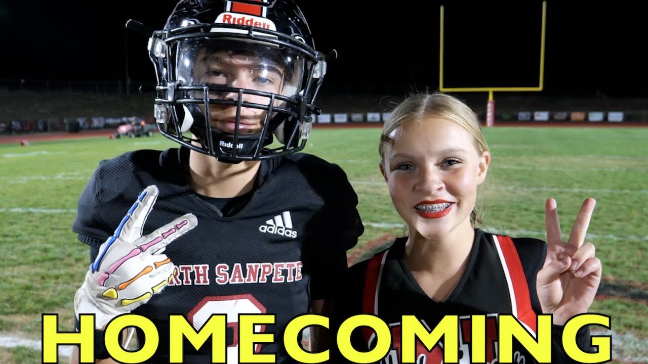 HIGH SCHOOL HOMECOMING FOOTBALL GAME 🏈 FIRST TIME PLAYING AND CHEERING ...