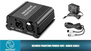 NeewerⓇ Phantom Power Supply Kit Setup