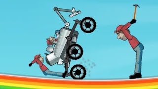 Hill Climb Racing - Vehicle - #MoonLander || Rainbow || Full Upgrade - Android GamePlay