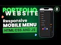 Build a Hamburger Menu with HTML, CSS, and JavaScript | Devly Code
