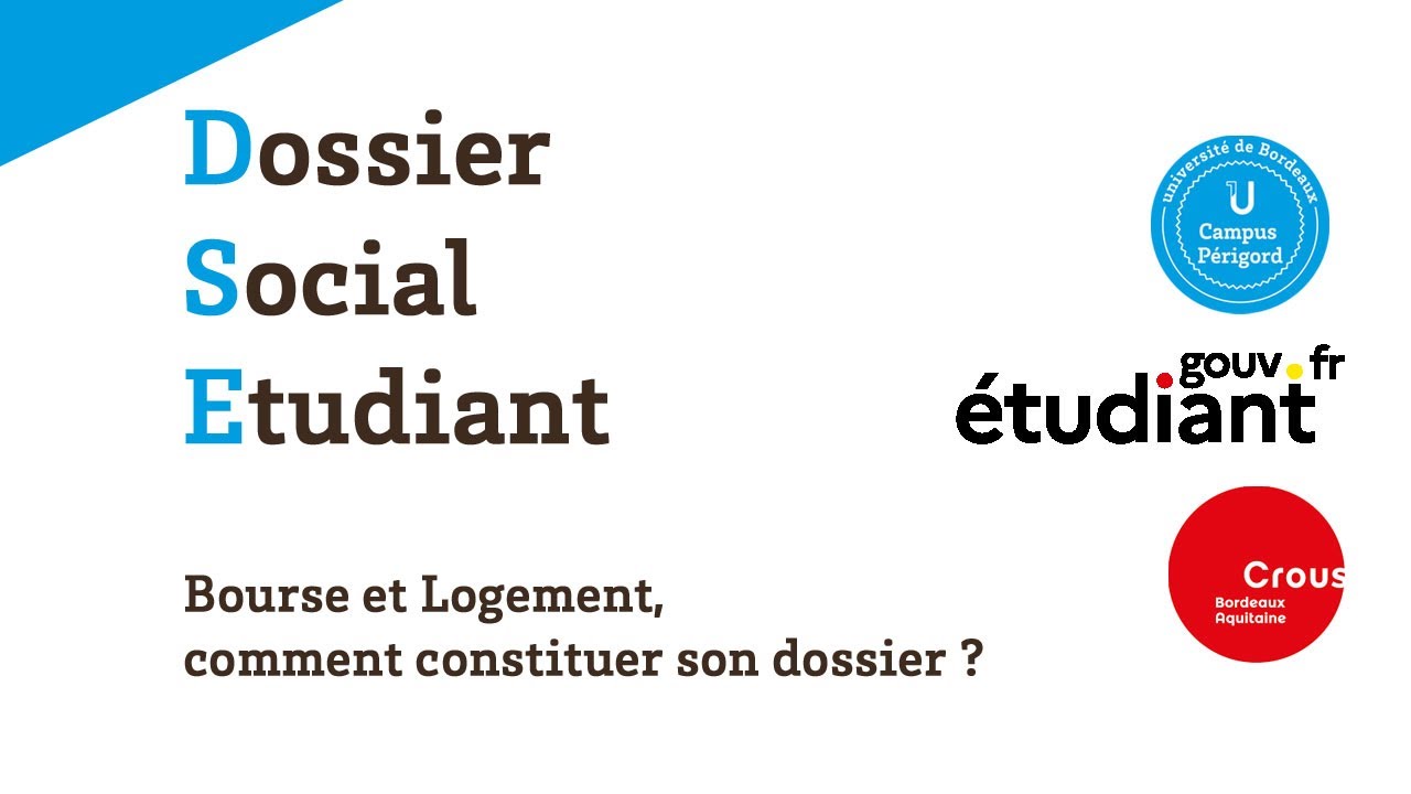 Bourse Et Logement : Constituez Votre Dossier Social étudiant (DSE ...