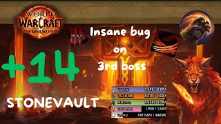 +14 The Stonevault, Druid Feral POV | TWW - 11.0.5 - Blizzard? What is this bug ? #feraldruid #wow