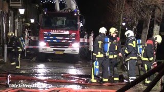 06/02/16: Grote Brand in binnenstad Elburg: Brandweer massaal ingezet