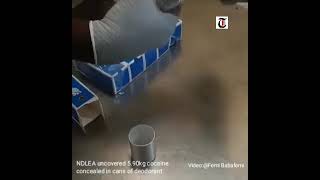 NDLEA uncovers cocaine hidden in deodorant cans, lip gloss tubes at Lagos airport