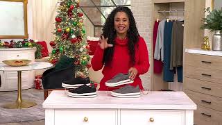 Clarks Cloudsteppers Casual Lace-Up Sneakers - Audreigh Sky on QVC