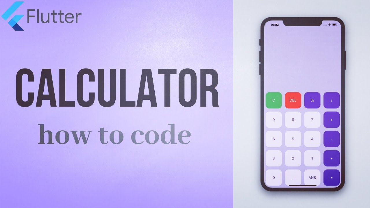 Flutter Calculator 1 Ui Youtube