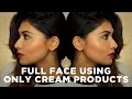 Full Face Using Only Cream Products | Bosslady Shruti