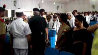 Sainik School ,Bijapur Major General KN Mirji KN Mirji VSM fondly greeting the Staff Members