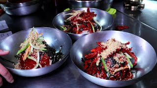 40년 전통 은둔 고수의 횡성 명태 비빔 막국수┃buckwheat noodles / memil guksu / makguksu / Korean street food