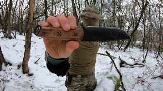 BEAVERCRAFT BSH4 - 1066 CARBON - MADE IN THE UKRAINE - KNIFE DESTRUCTION TEST - UNTIL IT BREAKS