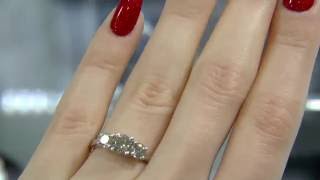 1.35 Carat Three Stone Diamond Engagement Ring MD017