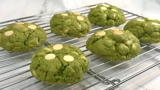 Matcha White Chocolate Cookies | 抹茶白巧克力曲奇