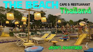 Beach Themed Restaurant! - The Beach Klang Krung Cafe \u0026 Restaurant | Bangkok Thailand