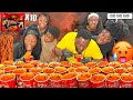 20 SPICY FIRE NOODLES RELAY RACE CHALLENGE! **IMPOSSIBLE CHALLENGE** 😱