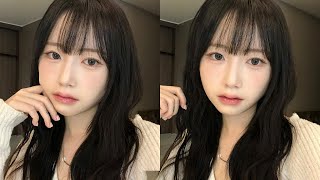 GRWM 여쿨라가 하는 데일리 로즈 쿨톤 메이크업 🌹❤️ (+5분 물결펌 고데기법) | makeup