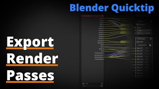 Blender Quicktip Export Render Passes