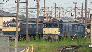 2020年8月4日　現役の、まさに走る産業遺産!!　電気機関車EF64 37、EF65 501、そしてEF64 1001が並びました！　 JR東日本 高崎車両センター 高崎支所