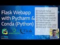 Quickly develop python app in PyCharm with Flask based static content in Conda python 3.8 runtime