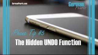 iPhone Tip #5 - The UNDO Function