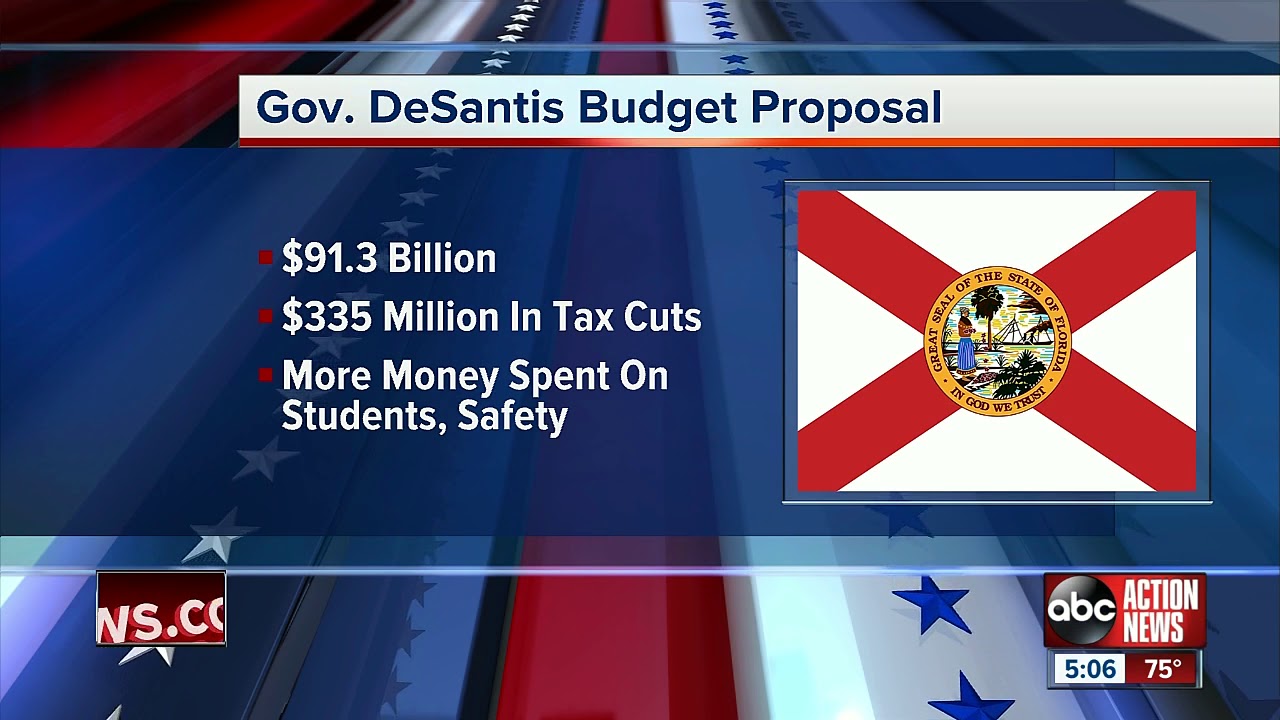 Governor DeSantis Announces $91.3 Billion Budget Proposal, $335 Million ...