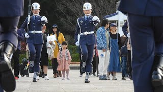 🍃中華民國114年1月24日 (1/24/ 2025)下午4點 中正紀念堂 空軍儀隊 禮兵操演 Exhibition drill at C.K.S. memorial  hall  in Taiwan