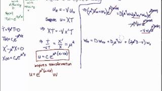 Transform PDEs - Diffusion - Convection Case