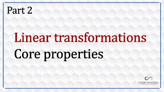 Linear transformations ( Part 2)