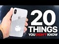 iPhone X/8 - 20 Things You Didn't Know!