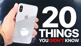 iPhone X/8 - 20 Things You Didn't Know!