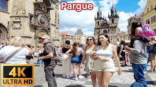 Prague Czech Republic 🇨🇿- Walking Tour 4K - July 2022 - Summer Walk 4K | Evening Walking Tour