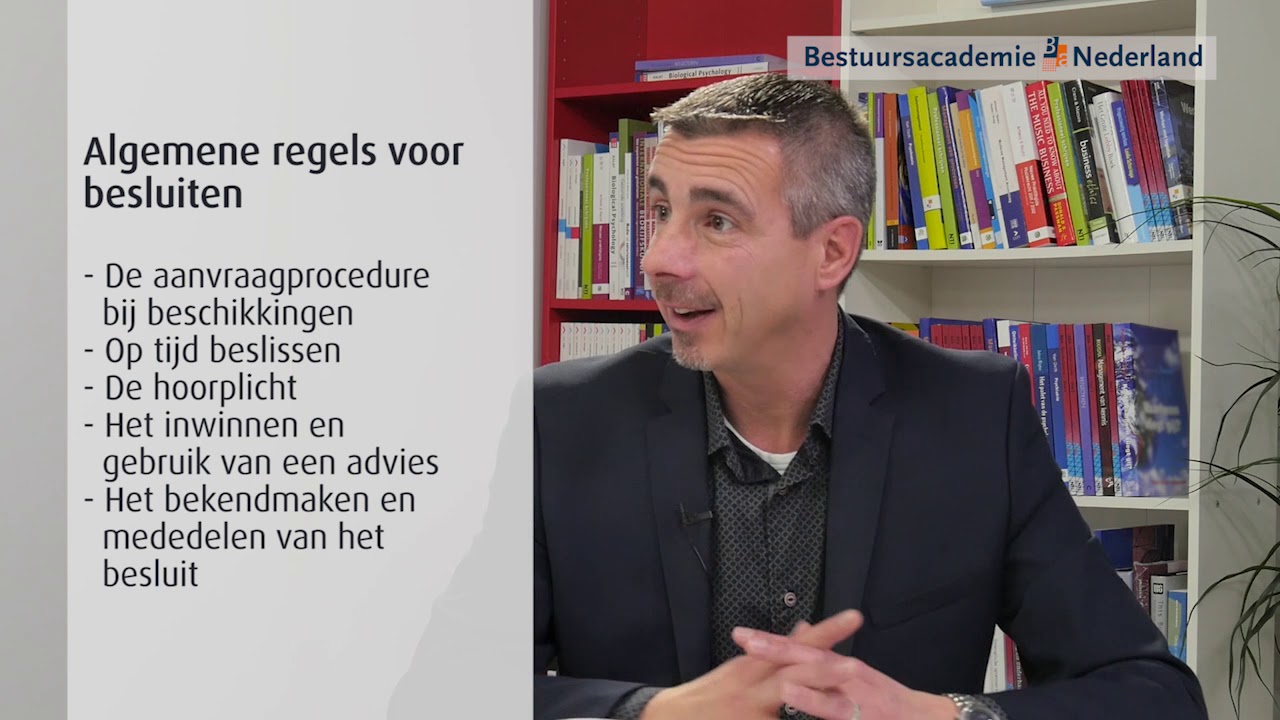 Algemeen Bestuursrecht | Bestuursacademie Nederland - YouTube