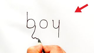 How to Turn Boy Into Cute Boy | Easy Boy Drawing | Boy Drawing